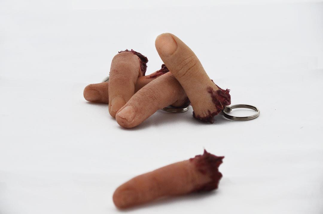 Severed Finger Keychains